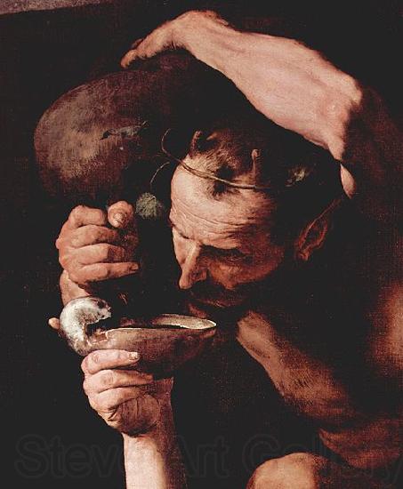 Jose de Ribera Der trunkene Silenos Detail Spain oil painting art